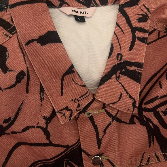 The Kit Olivia Jean Jacket. EUC. Size L. Dusty rose color. - Picture 5 of 5